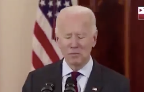 Biden Can Hardly Read What Is In Front Of Him