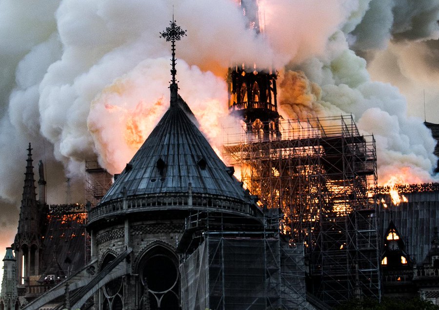 Notre Dame Cathedral Burns