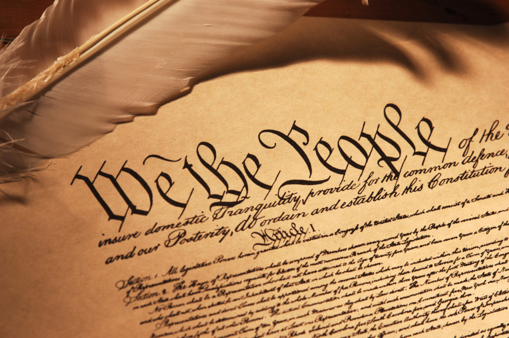 An image of the U.S. Constitution