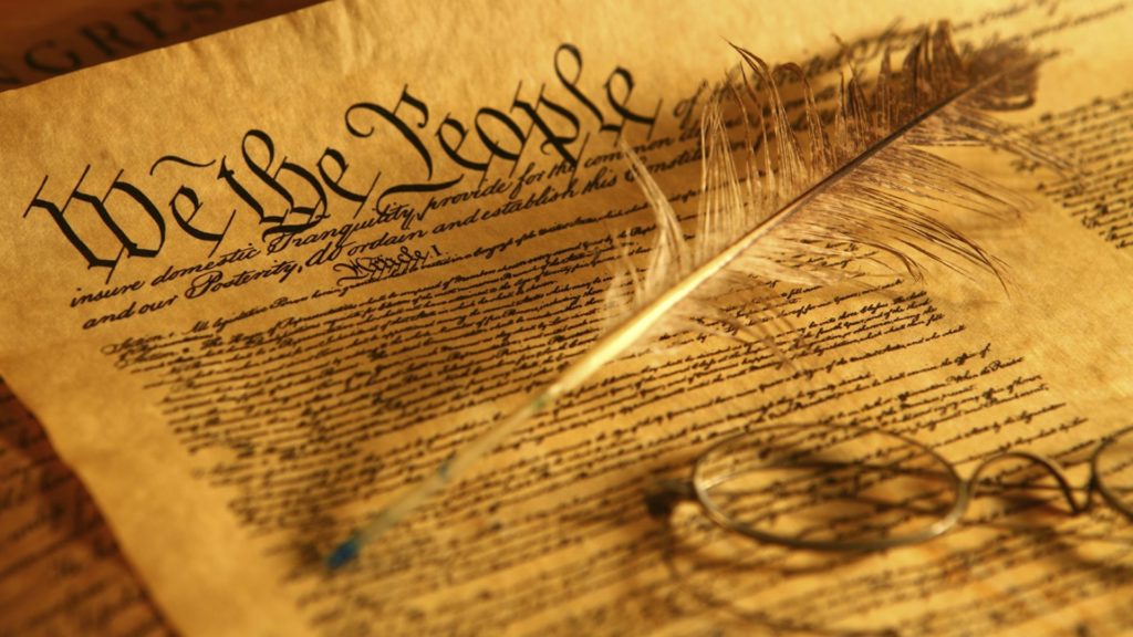 An image of the U.S. Constitution