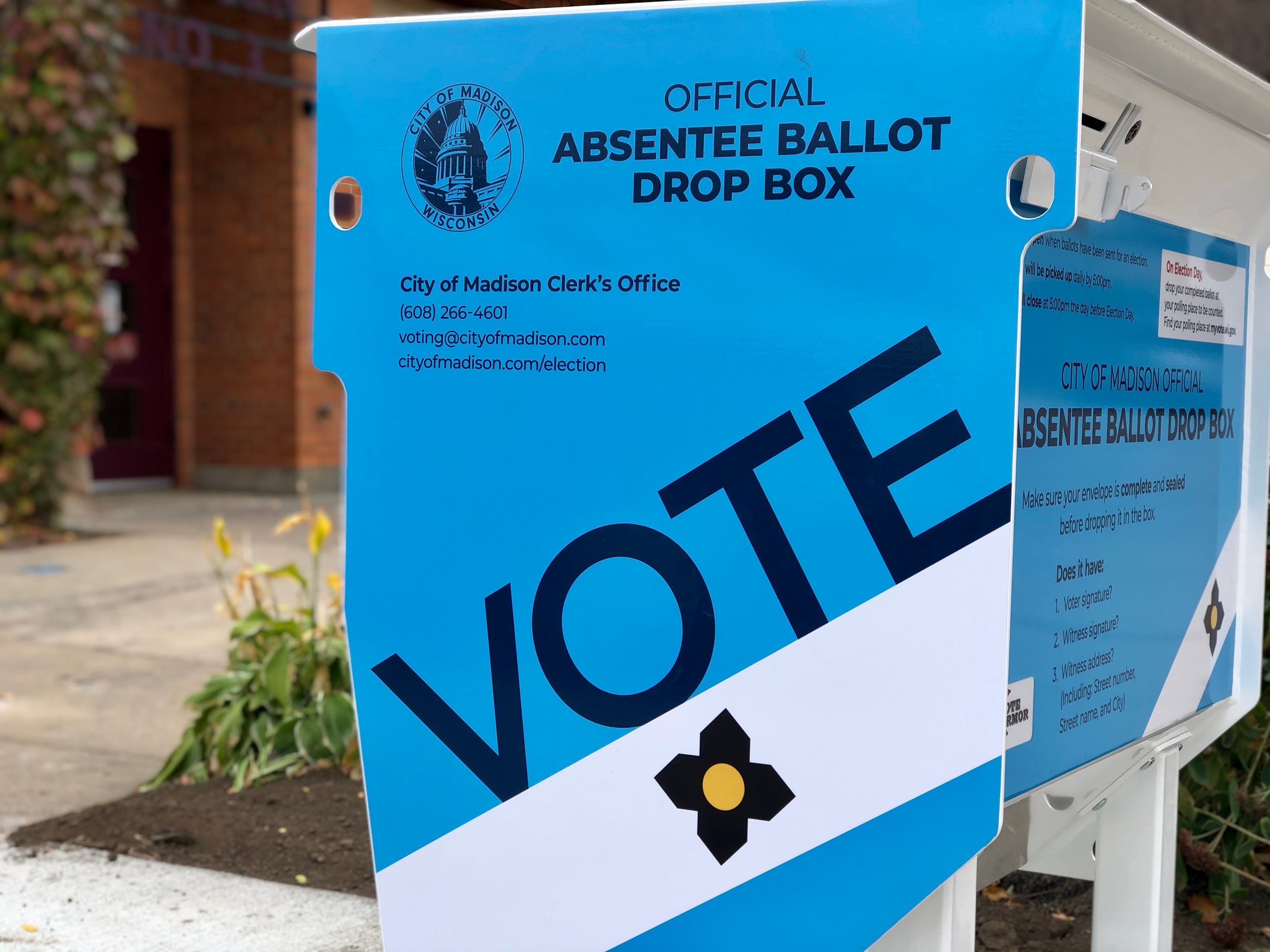Absentee ballot box