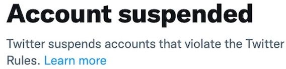 Account Suspended