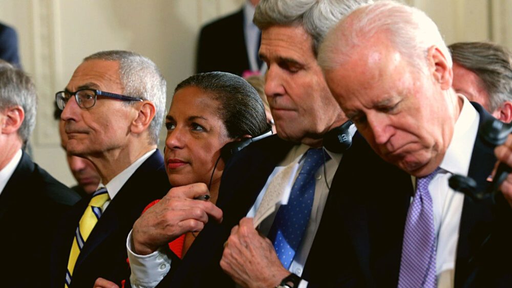 Podesta, Rice, Kerry, Biden